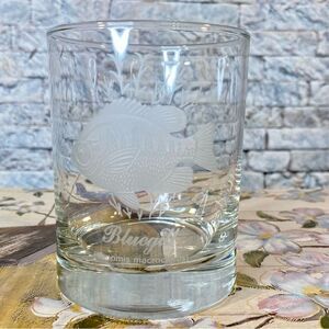 Laser Engraved Bluegill Drinking Glass Gift For Fisherman